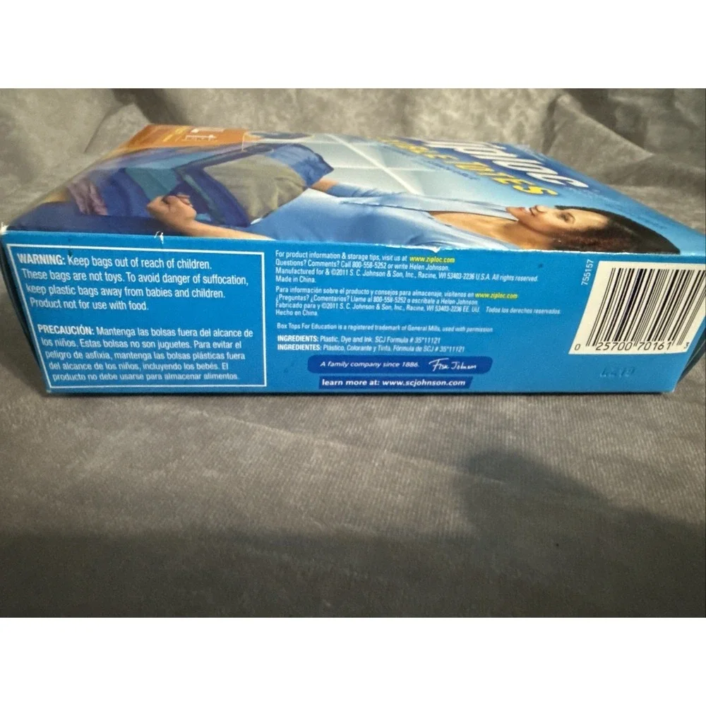 Ziploc XL X-Large Flexible Storage Tote 10 Gallon‎ Clear Plastic